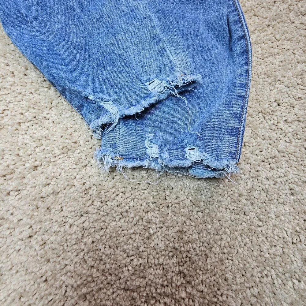 SO High Rise Distressed Jeggings Medium Wash Skinny Jeans Women’s 30x26